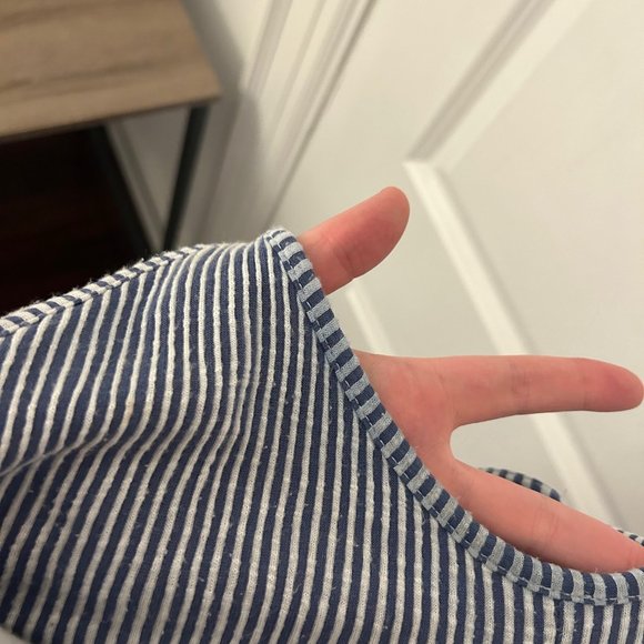 Caution to the Wind Women's Nautical Striped Jumpsuit size Large - Picture 4 of 13